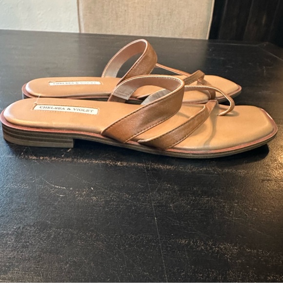 Chelsea & Violet Brown Strappy Sandals - Picture 3 of 8